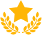 White abstract plant/leaf silhouette against an orange background, left-aligned.